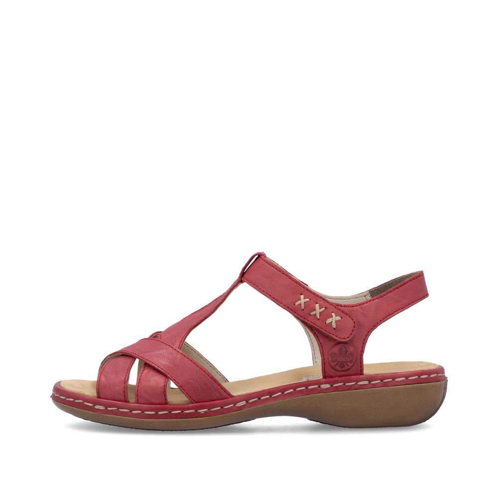 detail Dámské sandály Rieker 65919-33 červená