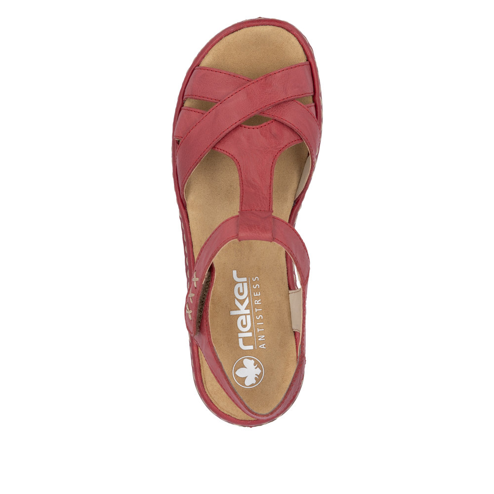 detail Dámské sandály Rieker 65919-33 červená