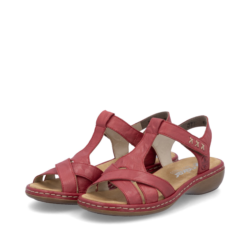 detail Dámské sandály Rieker 65919-33 červená