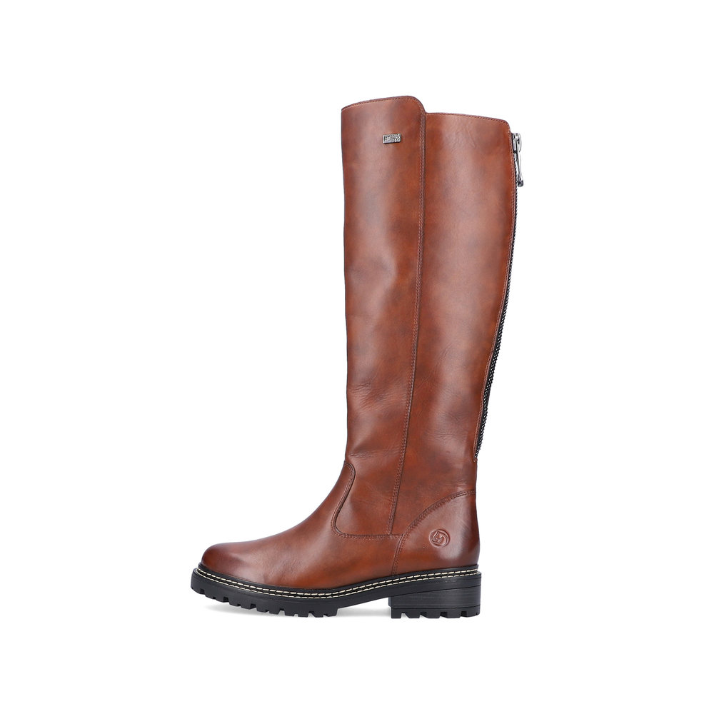 detail Dámské kožené kozačky Remonte D0B72-22 hnědá