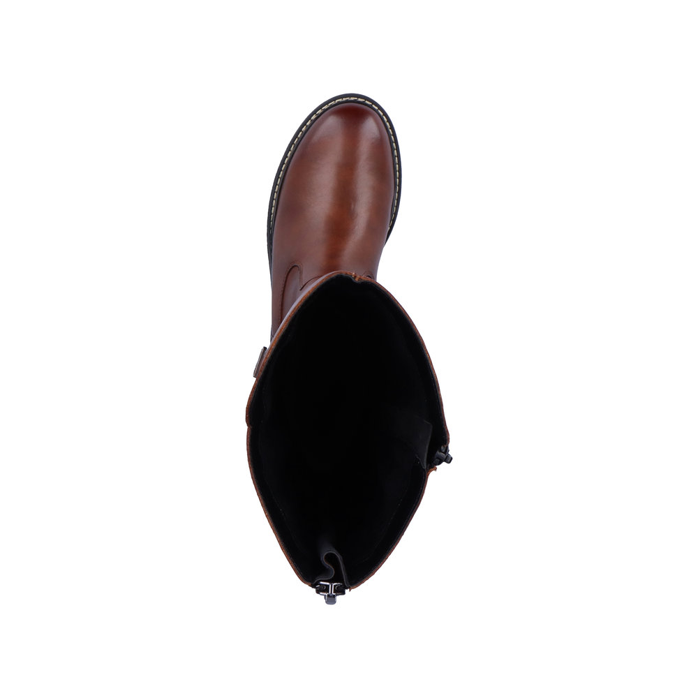 detail Dámské kožené kozačky Remonte D0B72-22 hnědá