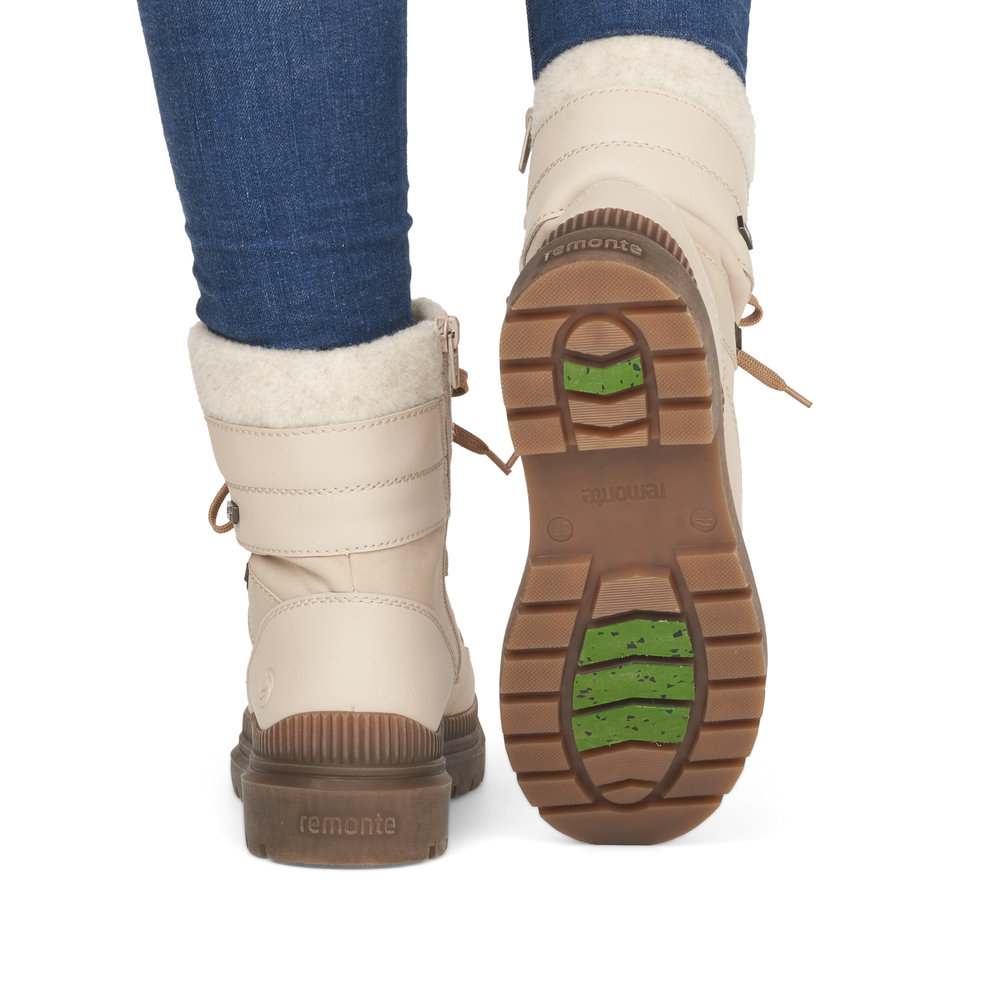 detail Dámská kotníková obuv Remonte D0C77-60 béžová