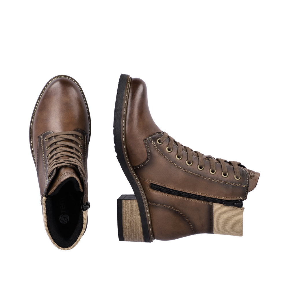 detail Dámská kožená obuv Remonte D1A70-22 hnědá