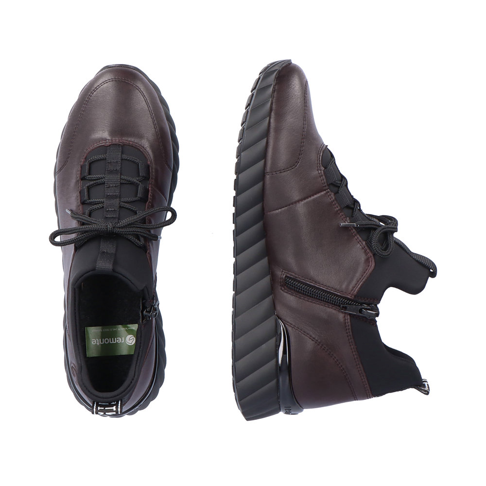 detail Dámské zimní tenisky Remonte D5977-35 vínová