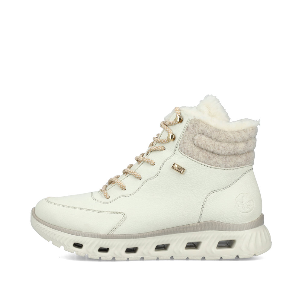 detail Dámská kotníková obuv Rieker M6010-80 bílá