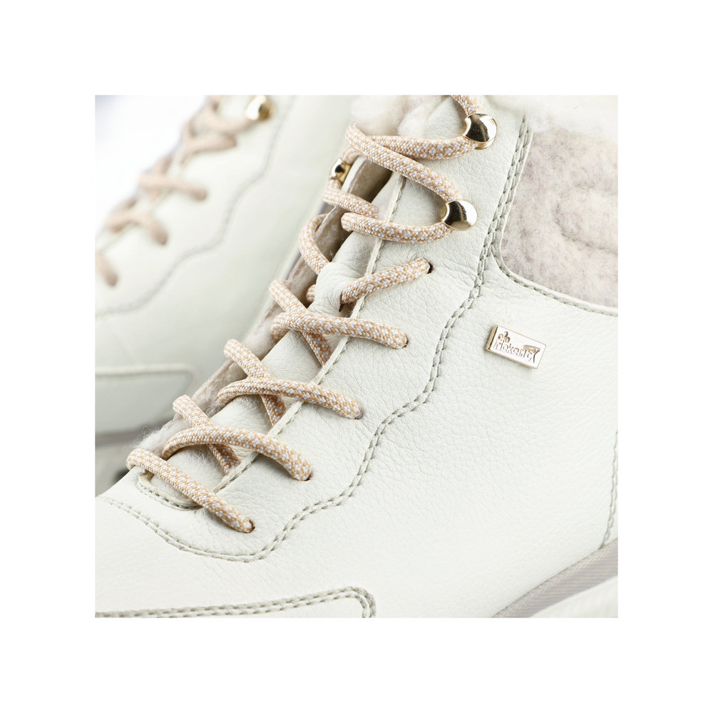 detail Dámská kotníková obuv Rieker M6010-80 bílá