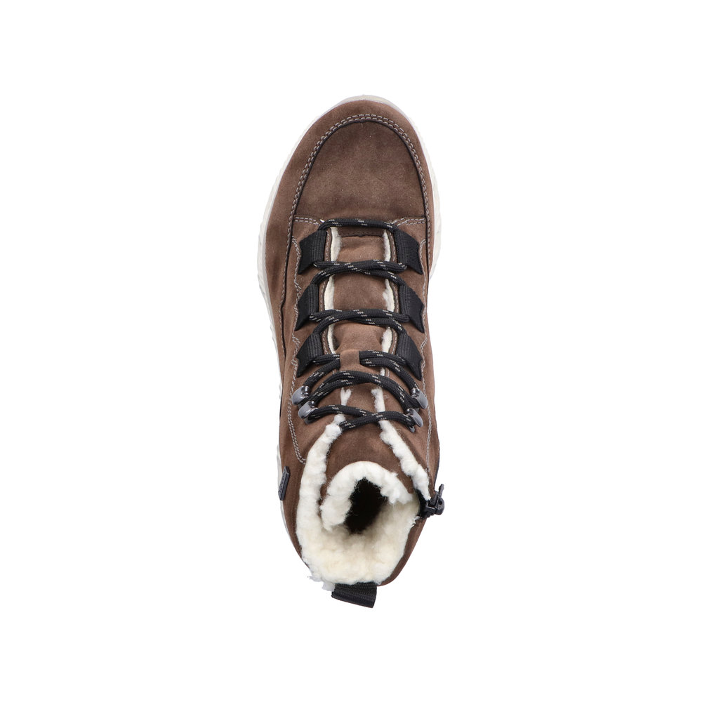 detail Dámská kotníková obuv Rieker M6012-25 hnědá