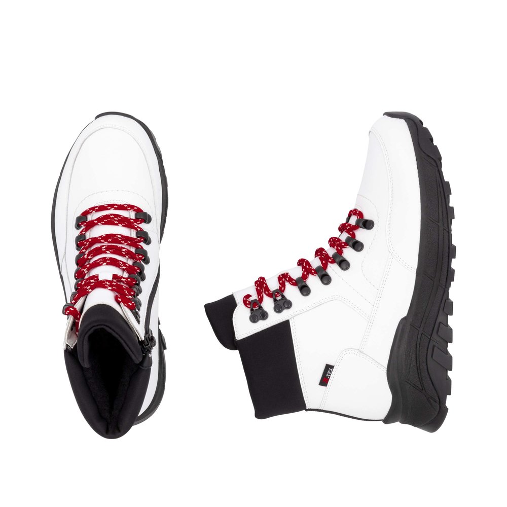 detail Dámská kotníková obuv Rieker Revolution W0063-81 bílá