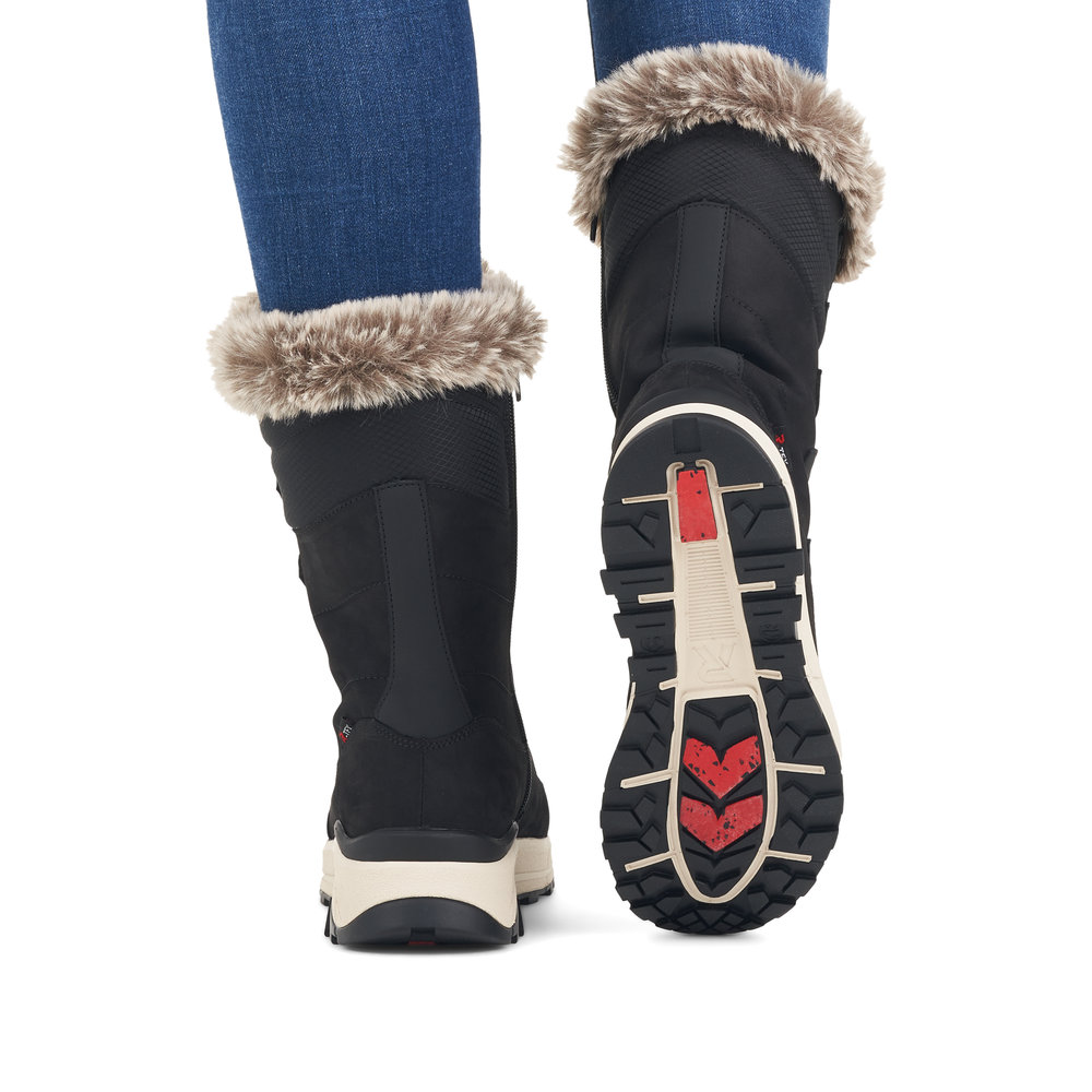 detail Dámské kozačky Rieker Revolution W0070-00 černá