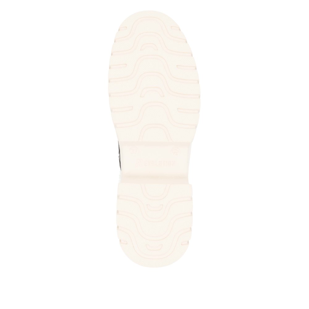 detail Dámská kožená kotníková obuv Rieker W1874-00 černá