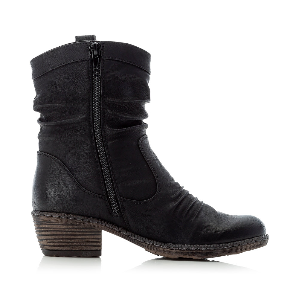 detail Dámská kotníková obuv Rieker 93770-01 černá