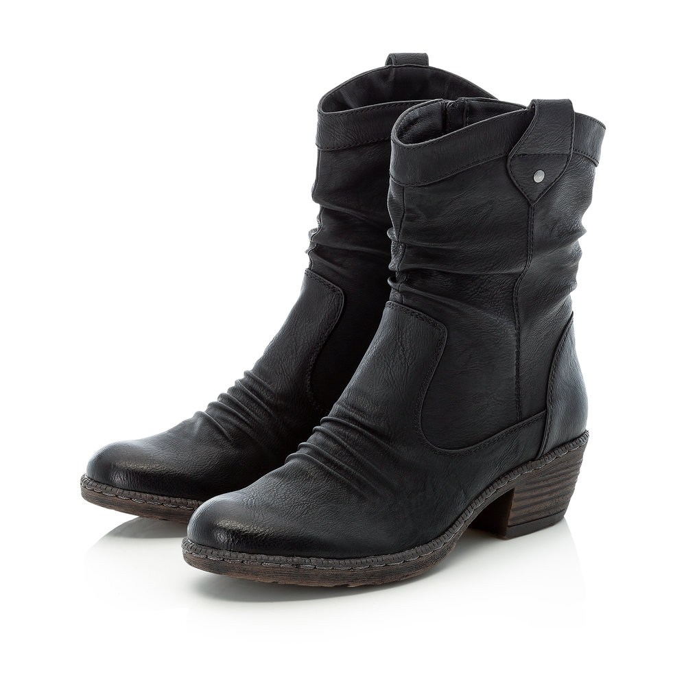 detail Dámská kotníková obuv Rieker 93770-01 černá