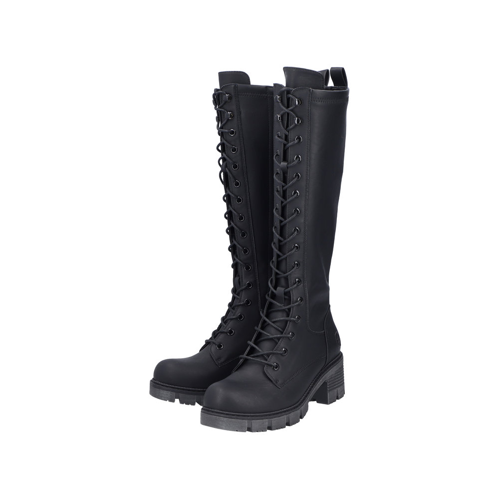 detail Dámské kozačky Rieker 92044-00 černá