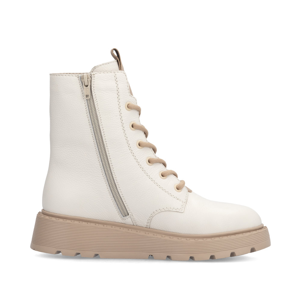 detail Dámská kotníková obuv Rieker 70404-80 béžovo-bílá