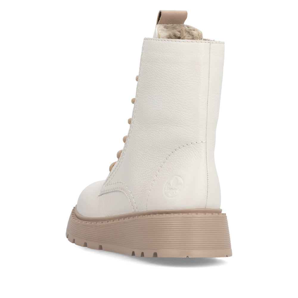 detail Dámská kotníková obuv Rieker 70404-80 béžovo-bílá