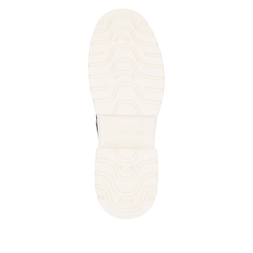 detail Dámská kožená kotníková obuv Rieker Revolution W1875-00 černá