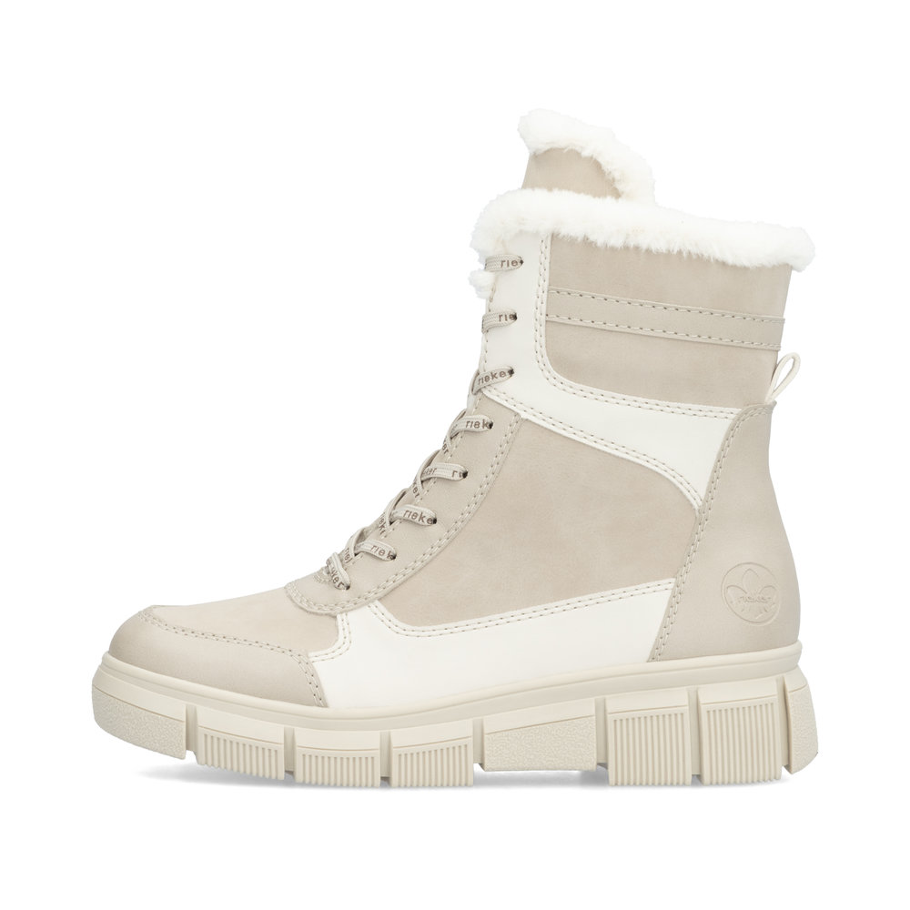 detail Dámská kotníková obuv Rieker X3403-62 béžová