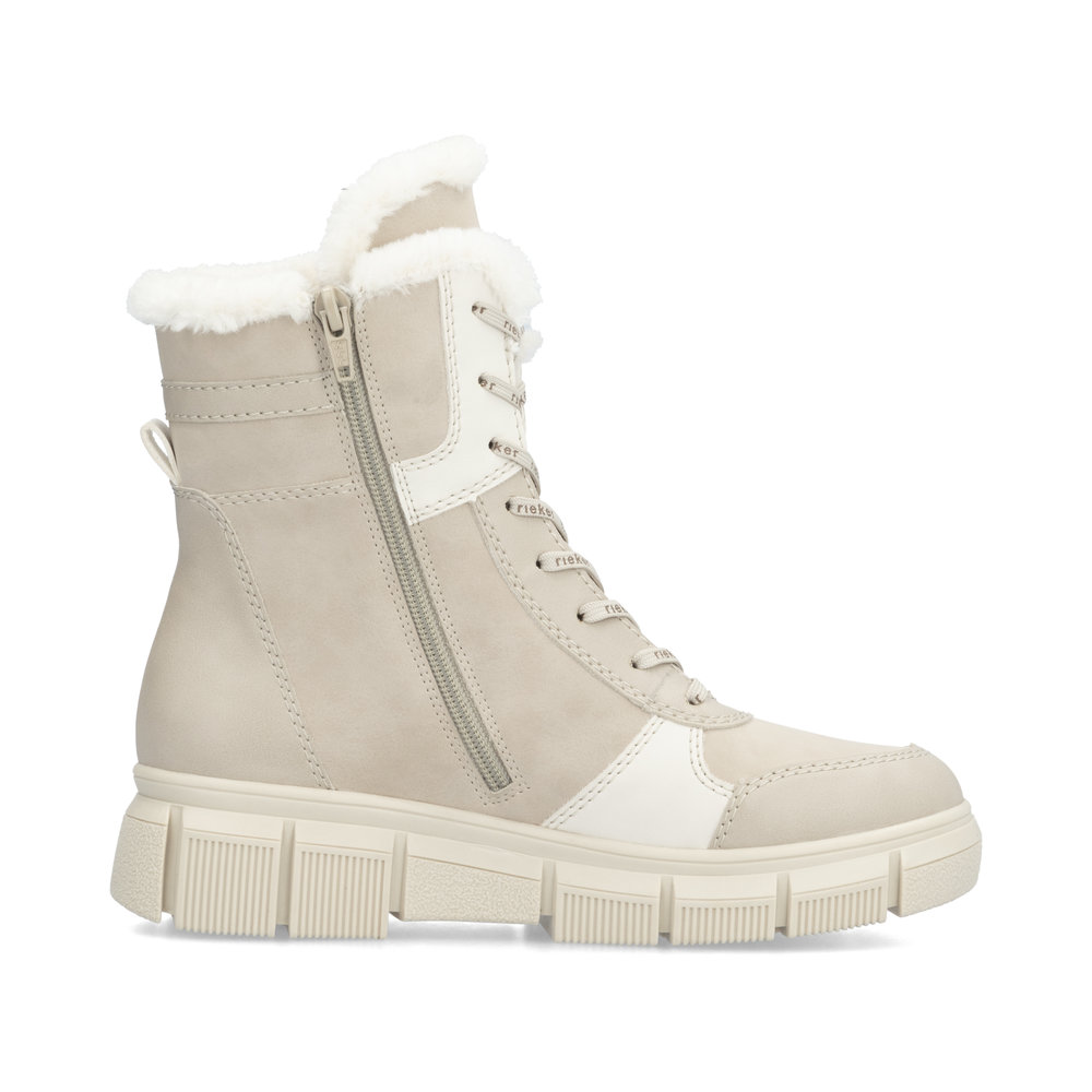 detail Dámská kotníková obuv Rieker X3403-62 béžová