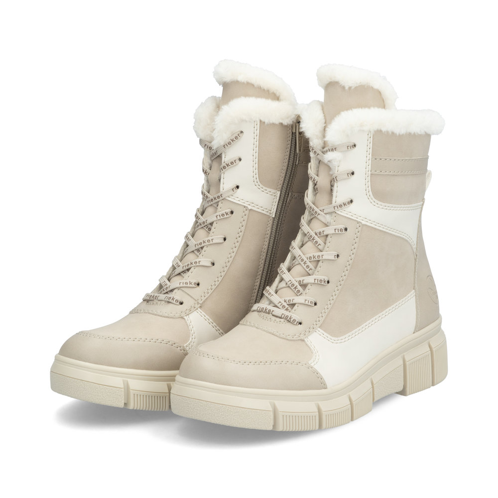 detail Dámská kotníková obuv Rieker X3403-62 béžová