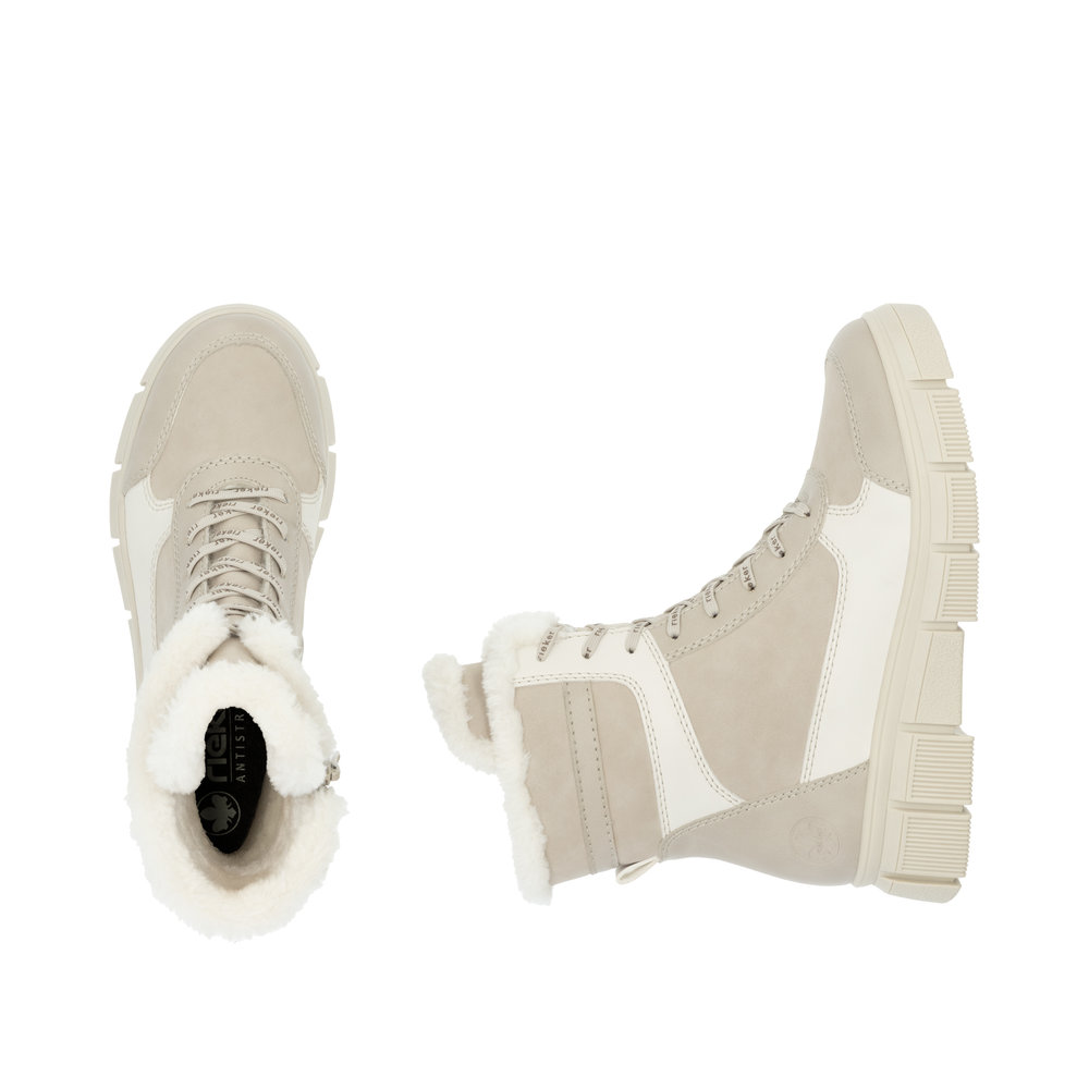 detail Dámská kotníková obuv Rieker X3403-62 béžová