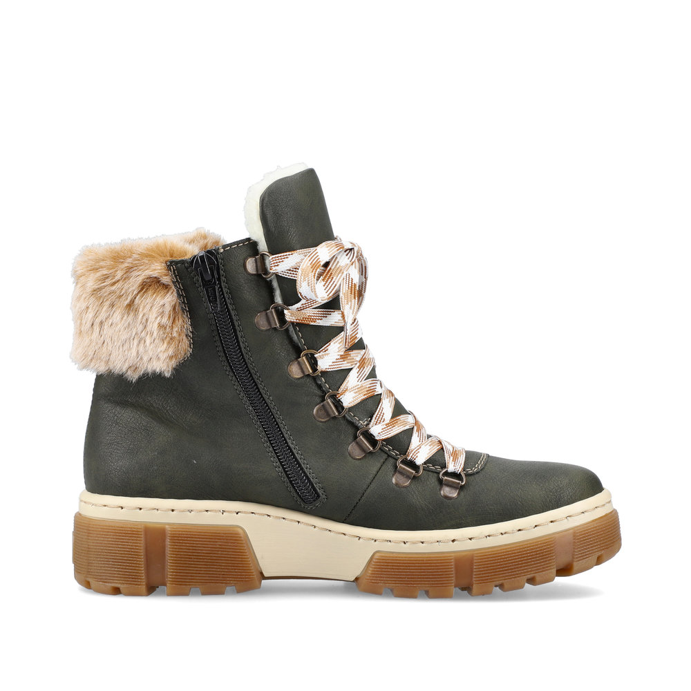 detail Dámská kotníková obuv Rieker X8647-54 zelená