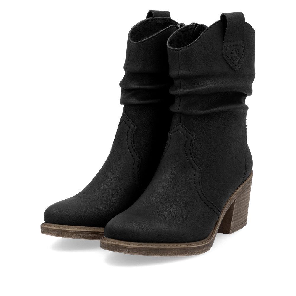 detail Dámská kotníková obuv Rieker Y1284-00 černá