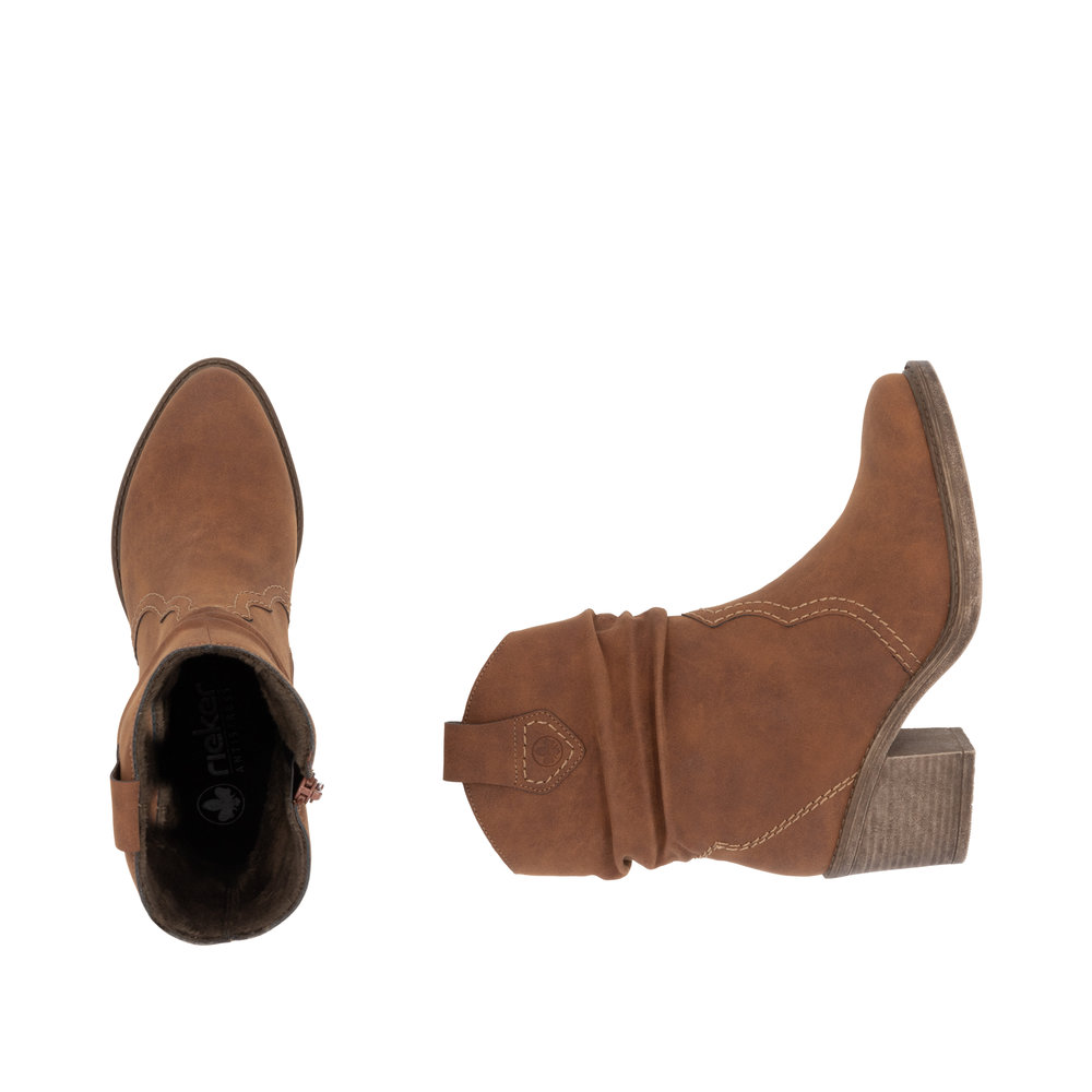 detail Dámská kotní ková obuv Rieker Y1284-24 hnědá