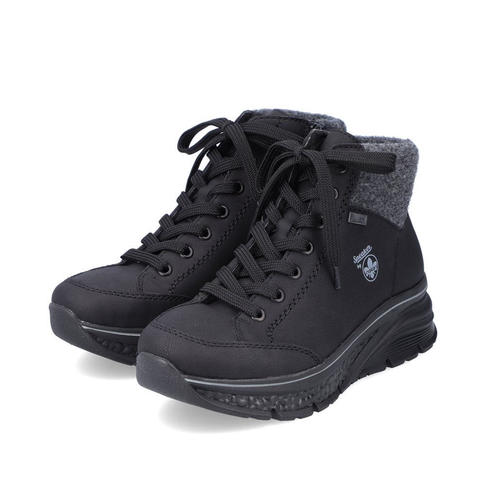 detail Dámská kotníková obuv Rieker 48043-00 černá