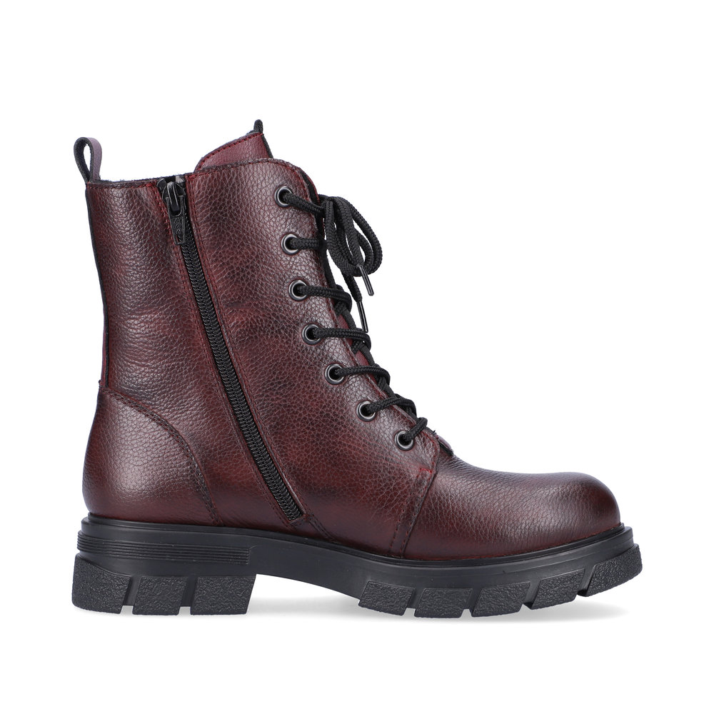 detail Dámská kožená kotníková obuv Rieker Z9116-35 vínová