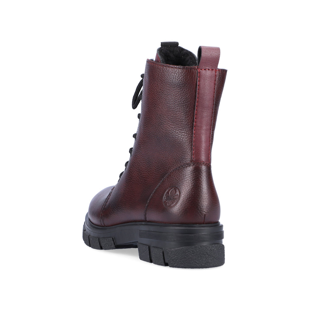 detail Dámská kožená kotníková obuv Rieker Z9116-35 vínová