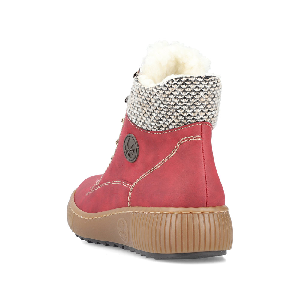 detail Dámská kotníková obuv Rieker Z6620-33 červená