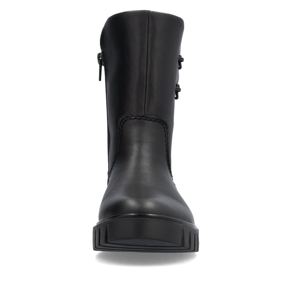 detail Dámská kožená kotníková obuv Rieker Y3468-00 černá