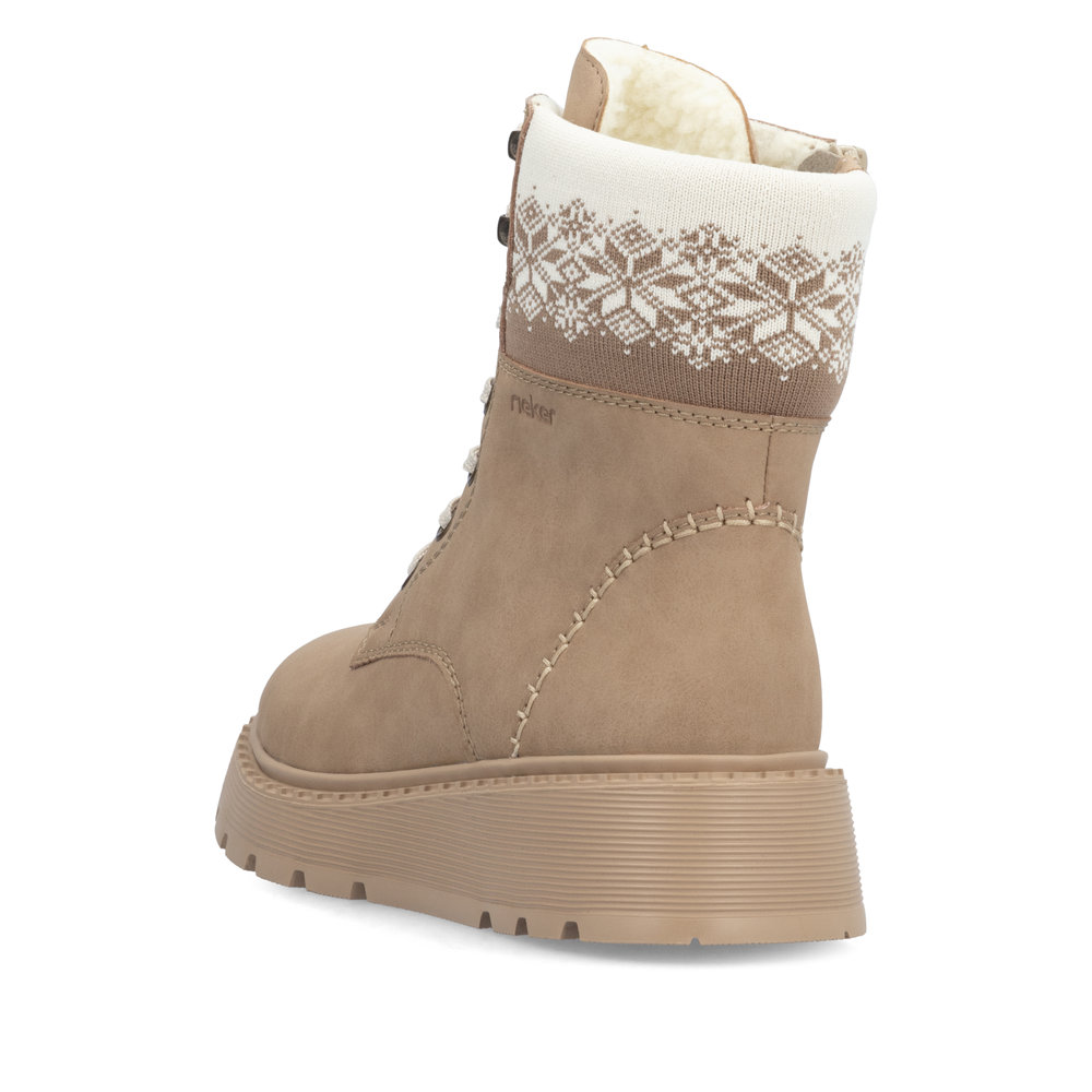 detail Dámská kotníková obuv Rieker 70403-20 béžová
