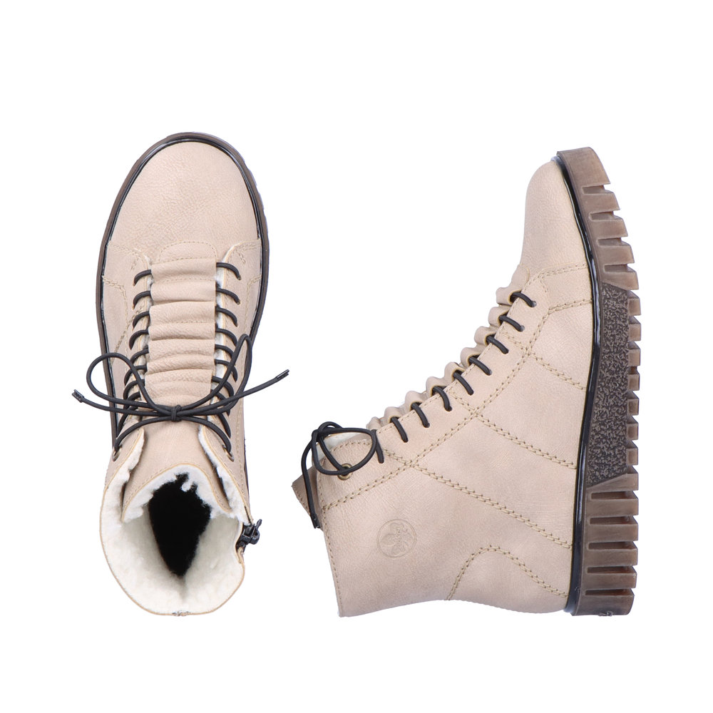 detail Dámská kotníková obuv Rieker Y3420-60 béžová