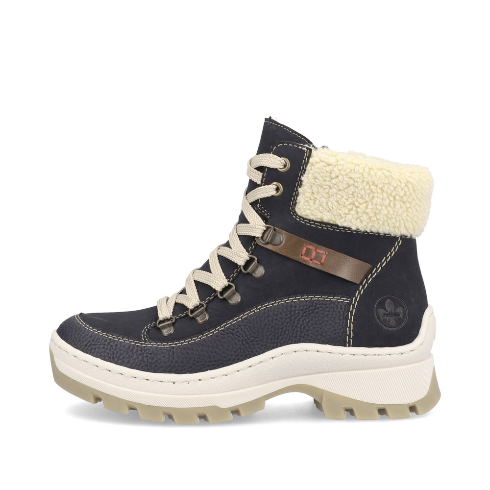 detail Dámská kotníková obuv Rieker X9338-14 modrá