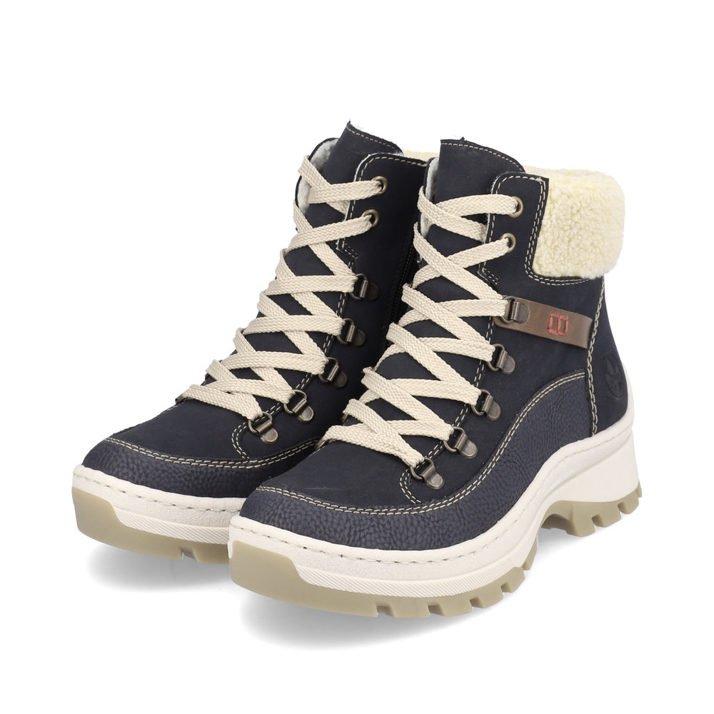 detail Dámská kotníková obuv Rieker X9338-14 modrá