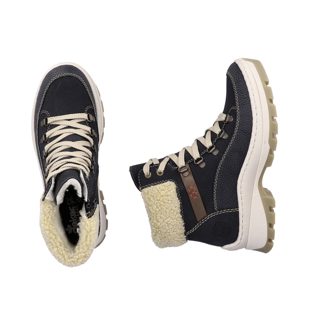 detail Dámská kotníková obuv Rieker X9338-14 modrá