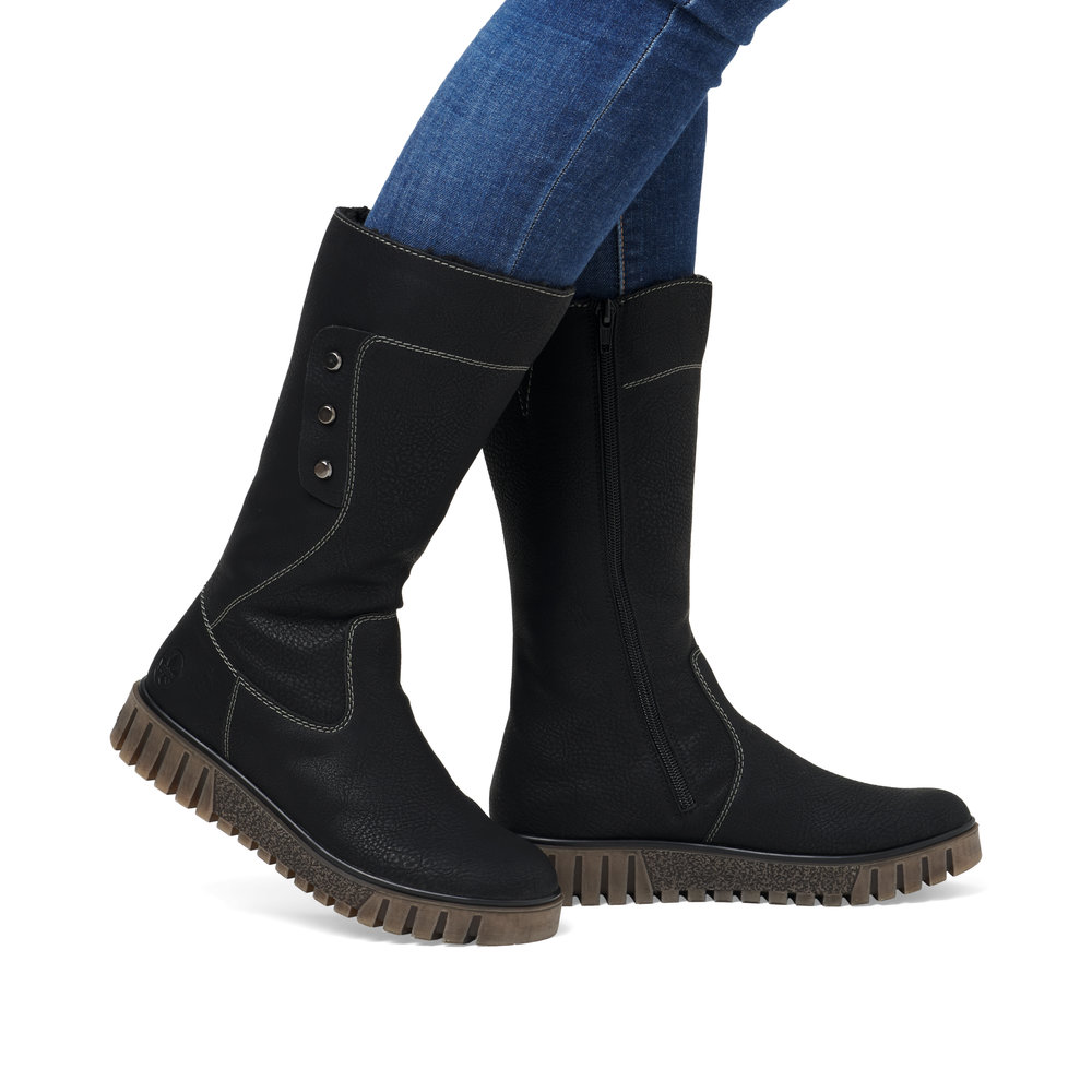 detail Dámské kozačky Rieker Y3466-00 černá