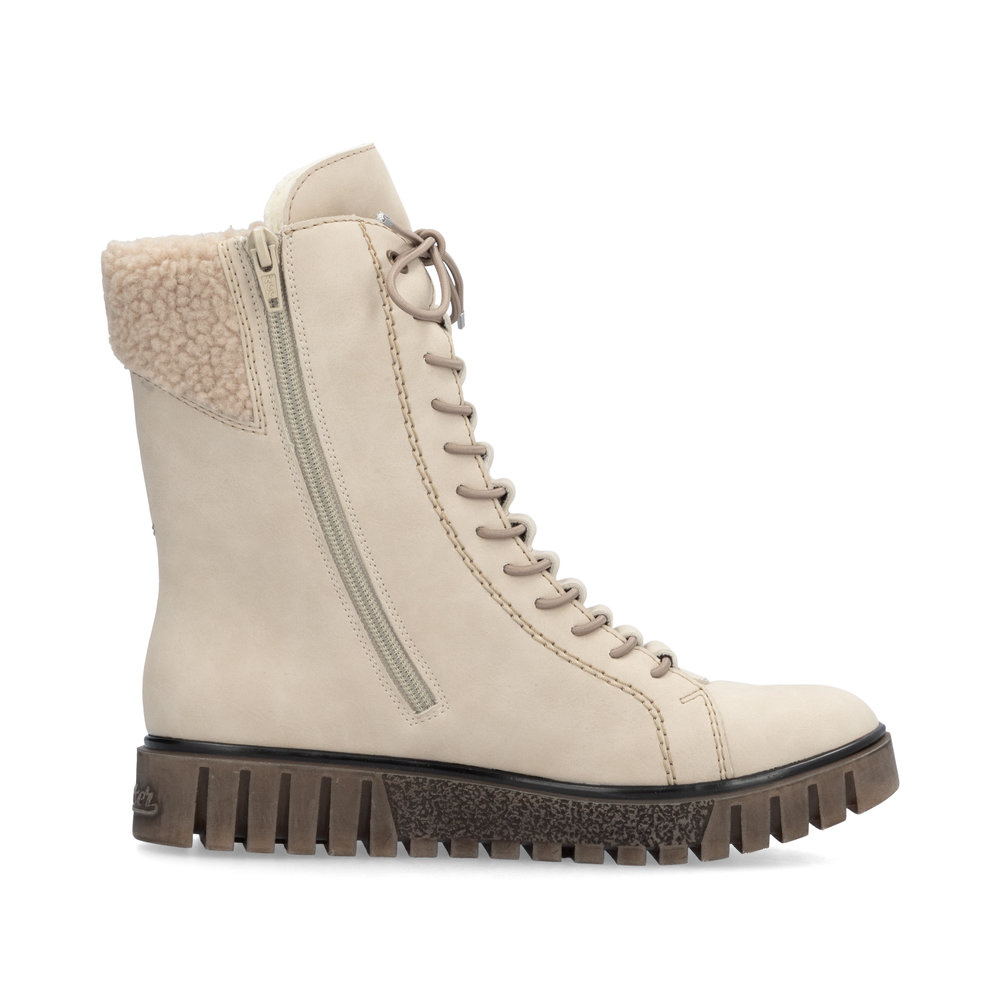detail Dámská kotníková obuv Rieker Y3467-62 béžová