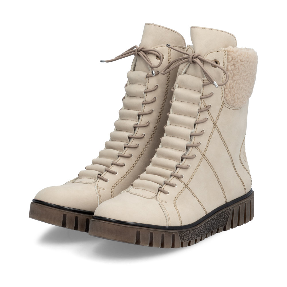 detail Dámská kotníková obuv Rieker Y3467-62 béžová