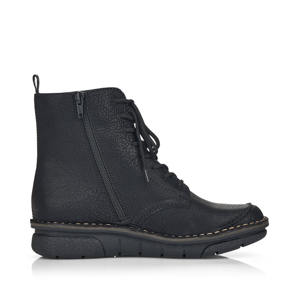 detail Dámská kotníková obuv Rieker 73310-00 černá