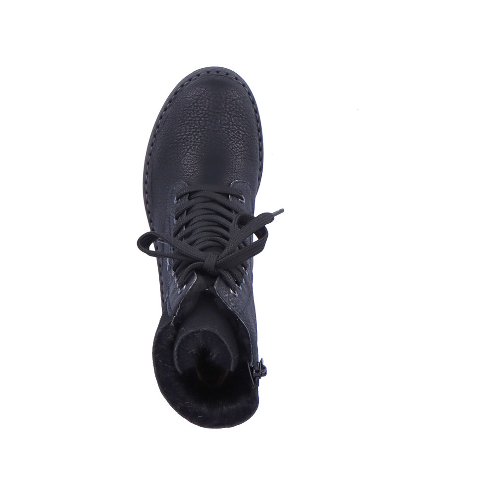 detail Dámská kotníková obuv Rieker 72048-01 černá