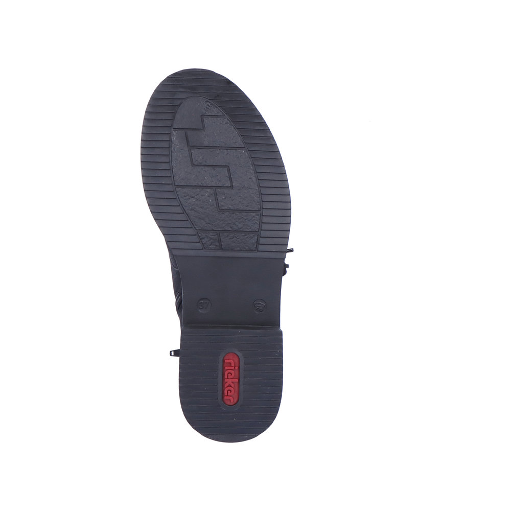 detail Dámská kotníková obuv Rieker 72048-01 černá