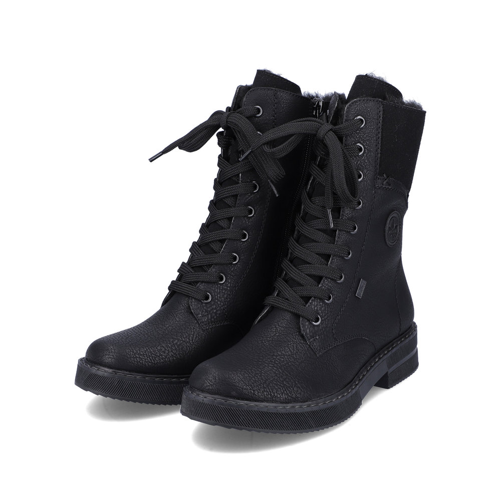 detail Dámská kotníková obuv Rieker 72048-01 černá