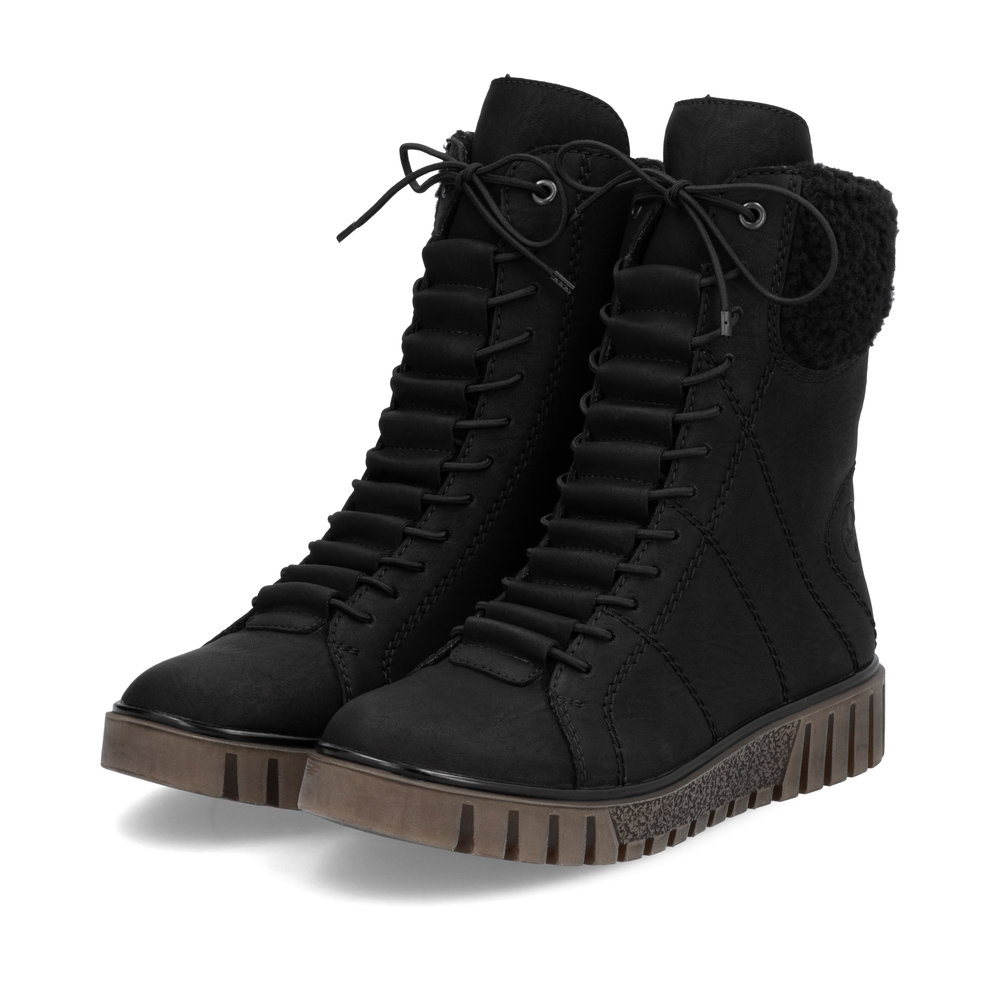 detail Dámská kotníková obuv Rieker Y3467-00 černá