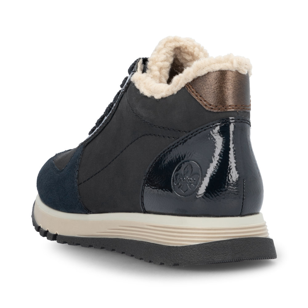 detail Dámská kotníková obuv Rieker 49004-14 modrá