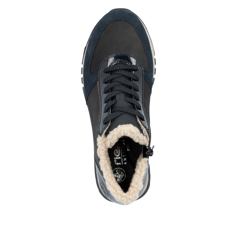 detail Dámská kotníková obuv Rieker 49004-14 modrá