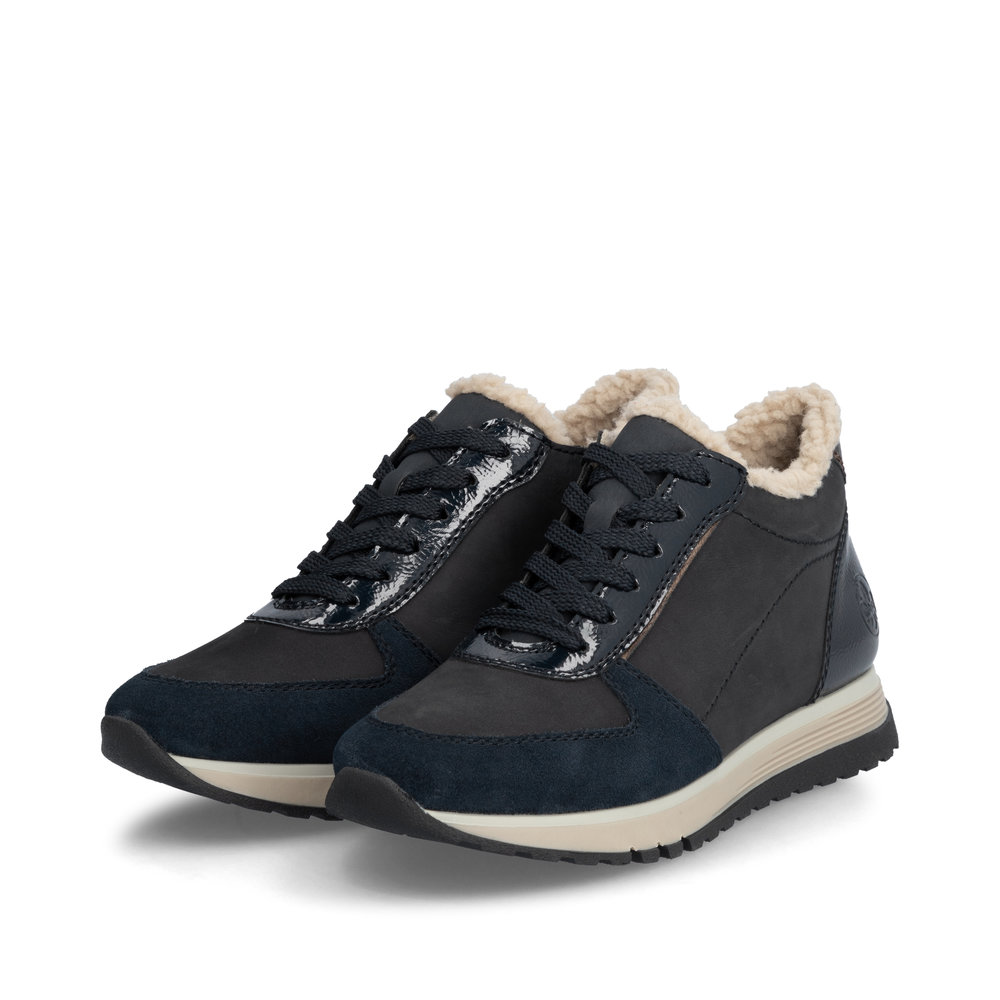 detail Dámská kotníková obuv Rieker 49004-14 modrá