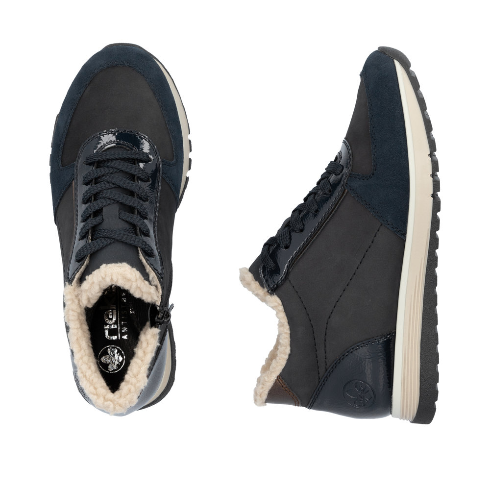 detail Dámská kotníková obuv Rieker 49004-14 modrá