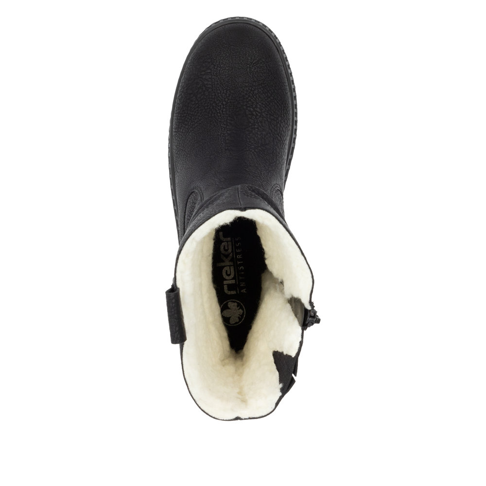 detail Dámská kotníková obuv Rieker 74283-00 černá